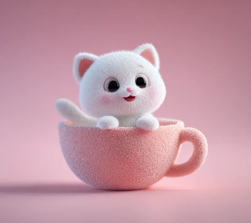 Cute Pixar Clay Render Art