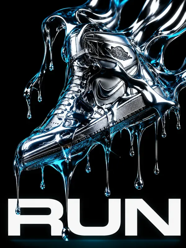 Avantgarde Liquid Chrome Posters