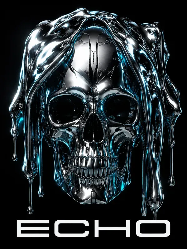 Avantgarde Liquid Chrome Posters