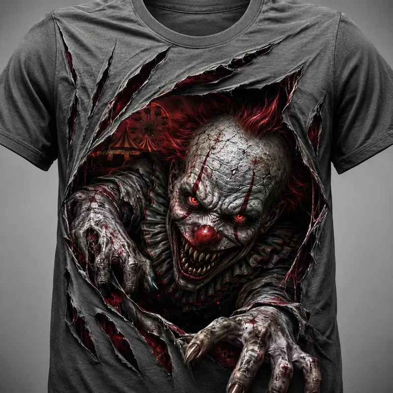 Horror Illusion Monster Shirts