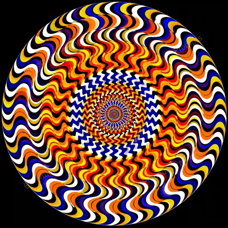 Optical Illusions Colorful Mandalas Art