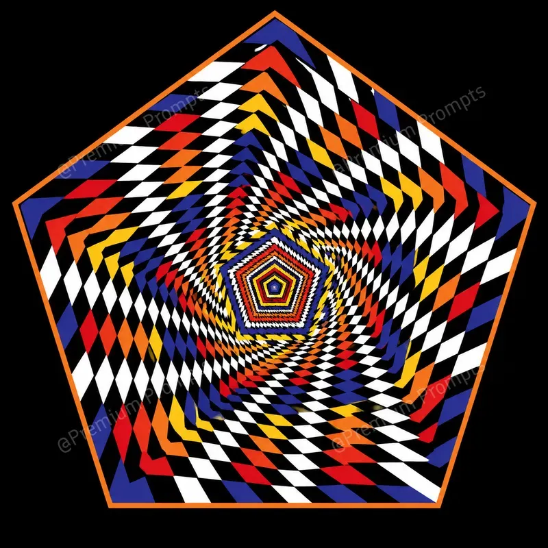 Optical Illusions Colorful Mandalas Art