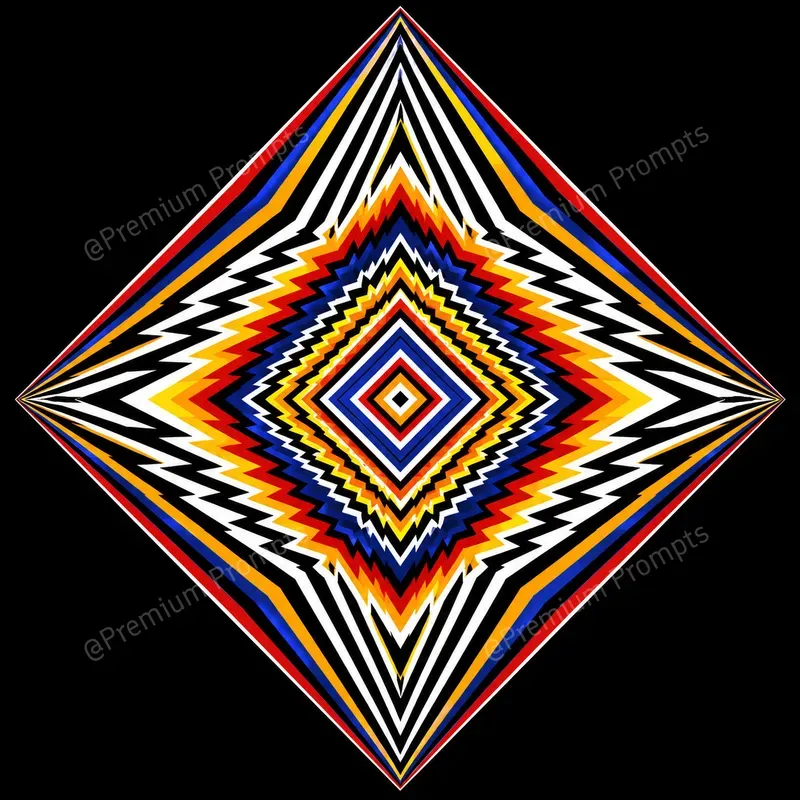 Optical Illusions Colorful Mandalas Art