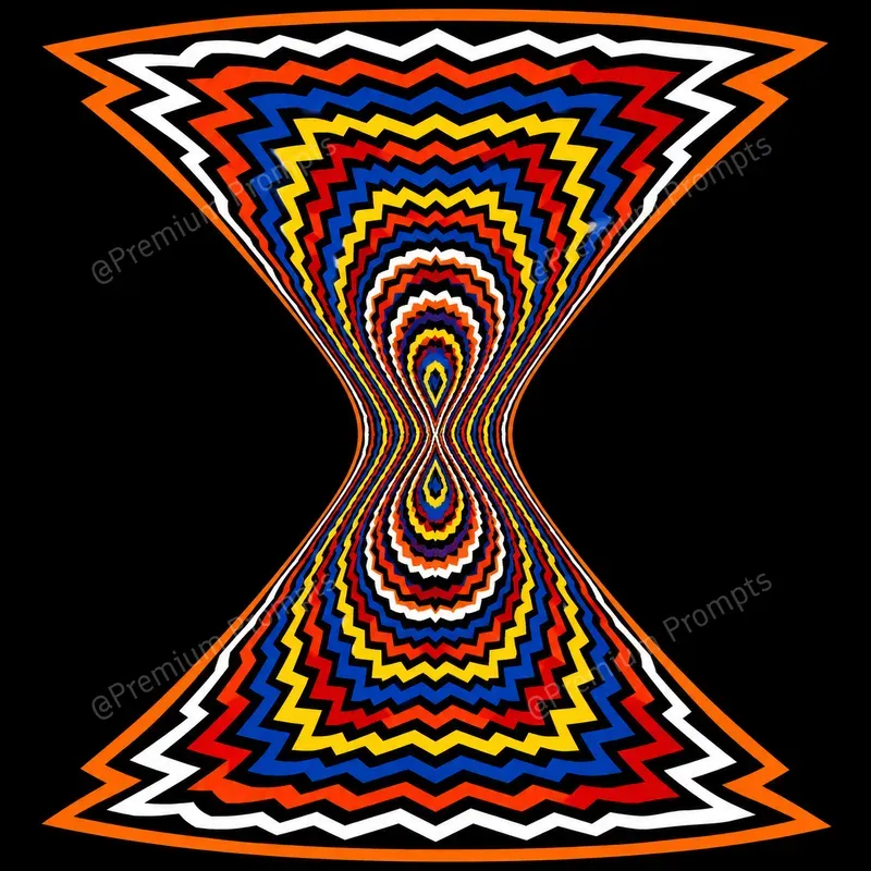 Optical Illusions Colorful Mandalas Art