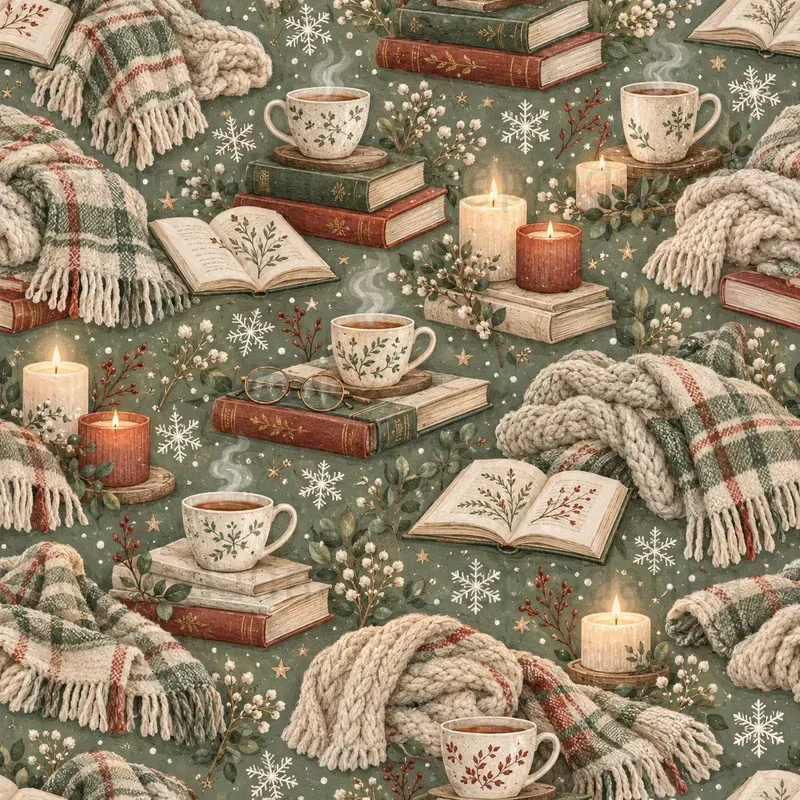 Cozy Snow Days Seamless Patterns