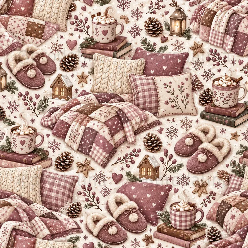 Cozy Snow Days Seamless Patterns