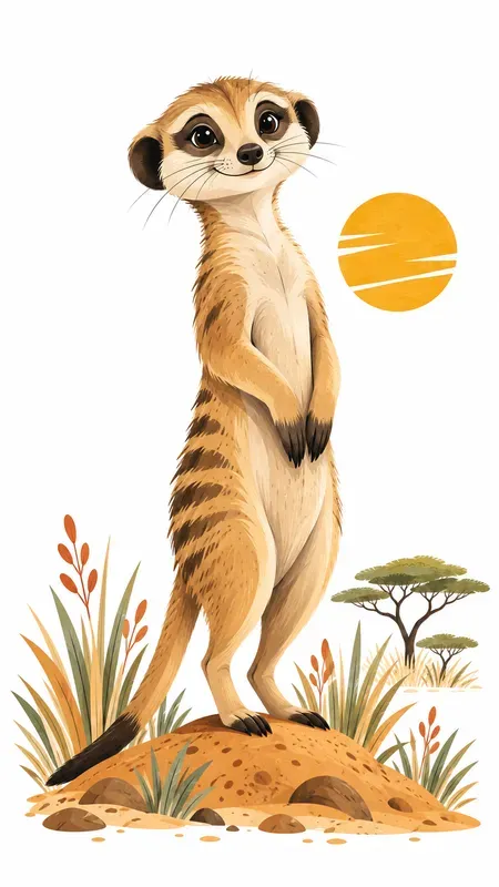 African Bush Animals Postcards