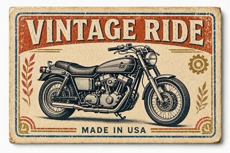 Vintage Matchbox Label Art Generator