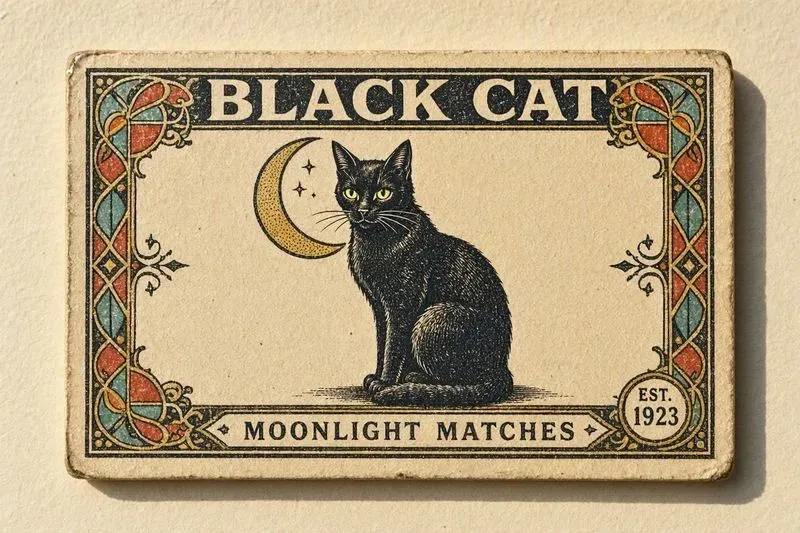 Vintage Matchbox Label Art Generator