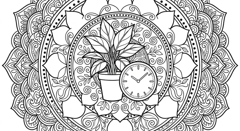 Calm Desk Mindful Coloring Page Makers