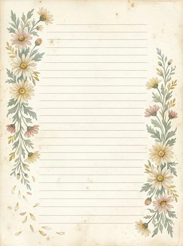 Summer Botanical Vintage Journal Pages