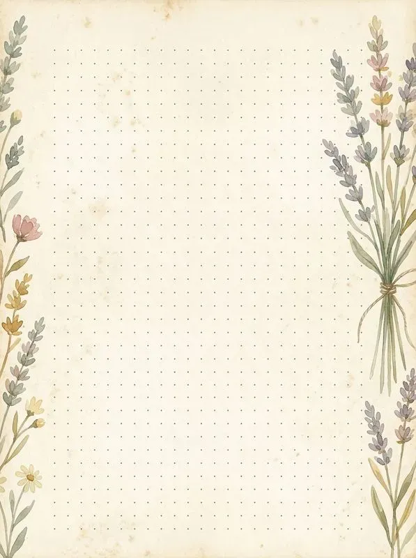 Summer Botanical Vintage Journal Pages
