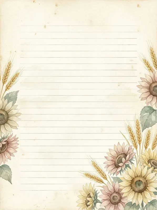 Summer Botanical Vintage Journal Pages