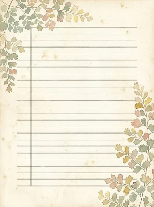 Summer Botanical Vintage Journal Pages