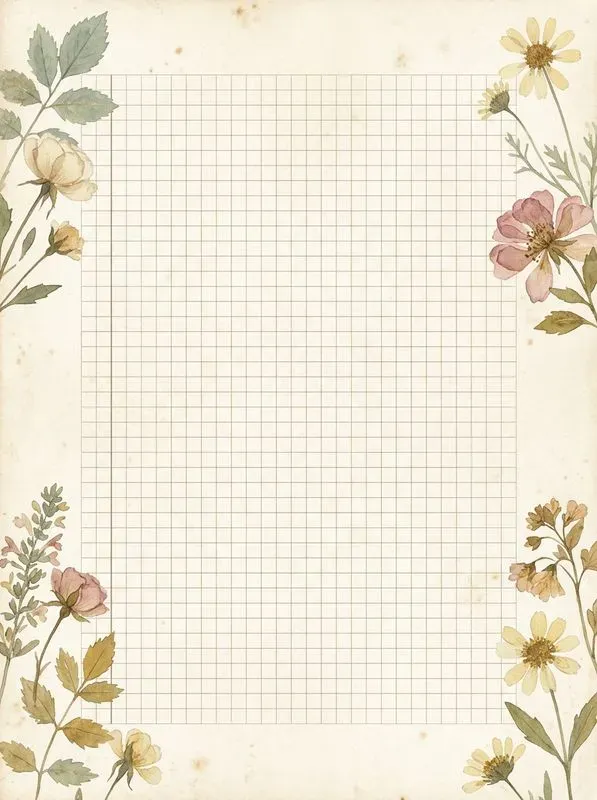 Summer Botanical Vintage Journal Pages