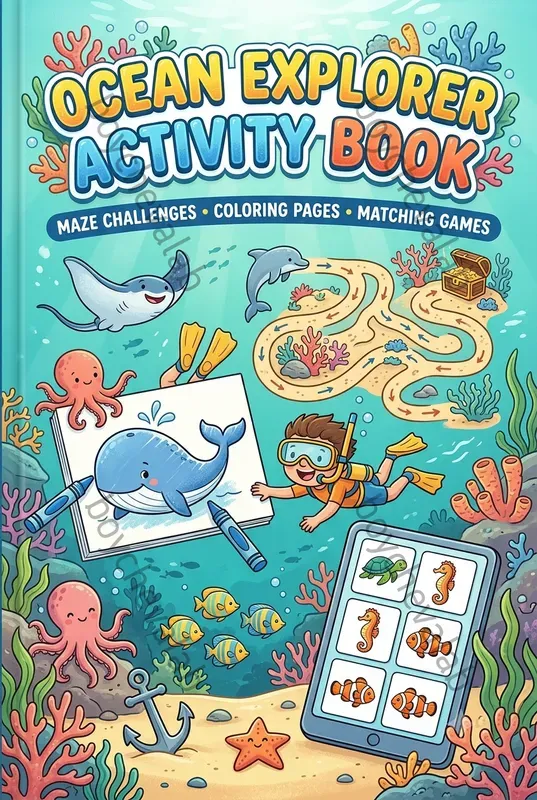 Kids Activity Book Cover Generator