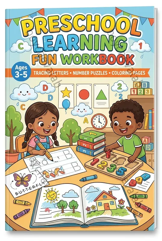 Kids Activity Book Cover Generator