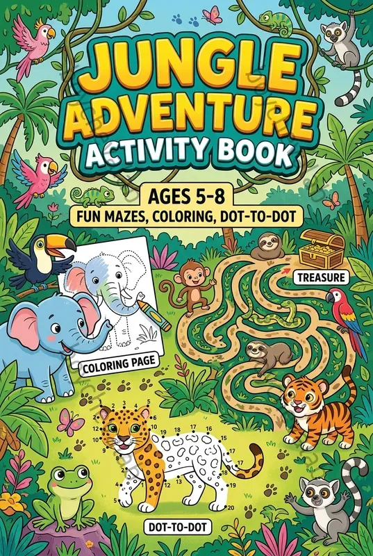 Kids Activity Book Cover Generator