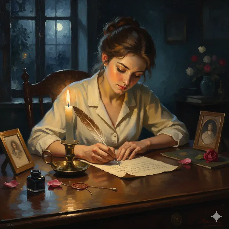 Cinematic Romantic Oil Paintings