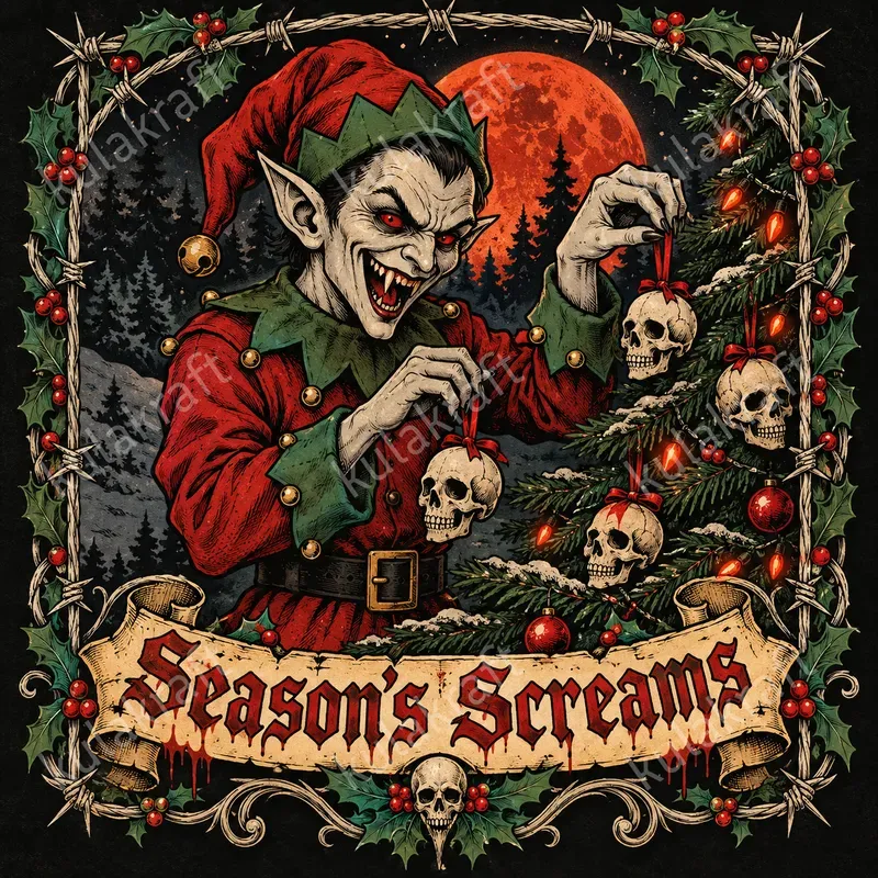 Holiday Horror Tshirt Designs
