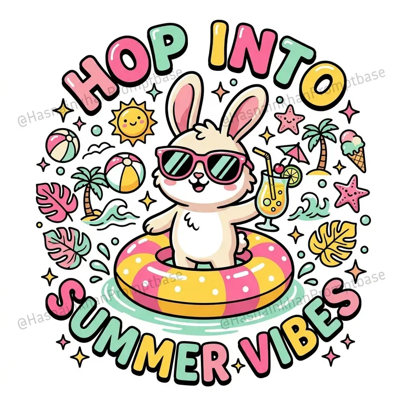 Cute Animal Summer Typography T Shirts