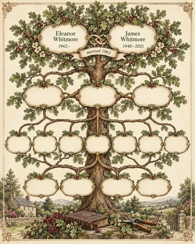 Family Tree Genealogy Keepsake Posters