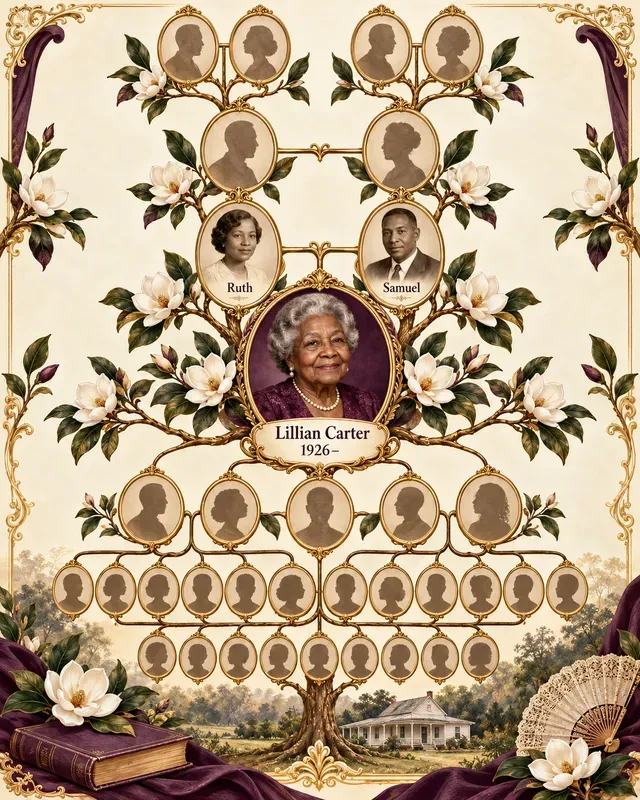 Family Tree Genealogy Keepsake Posters