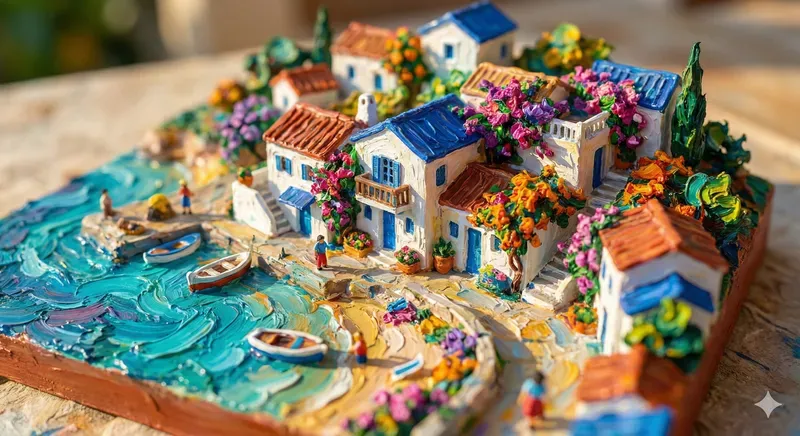 3D Fauvist Miniature Oilpaint Worlds