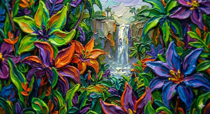 3D Fauvist Miniature Oilpaint Worlds