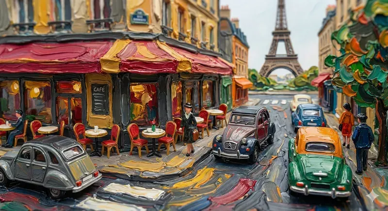 3D Fauvist Miniature Oilpaint Worlds