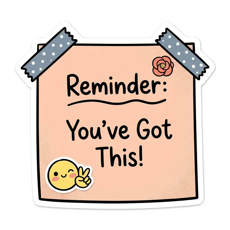 Handdrawn Pastel Sticker Notes