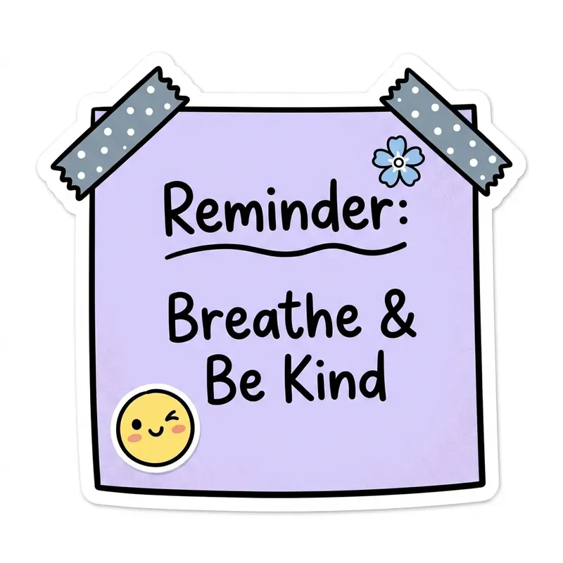 Handdrawn Pastel Sticker Notes