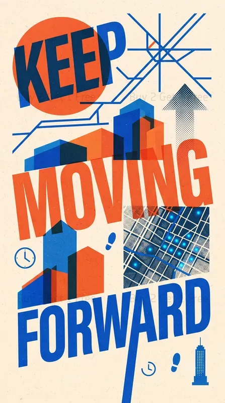 Modern Risograph Typography Posters