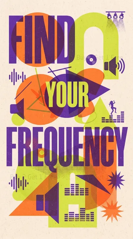 Modern Risograph Typography Posters