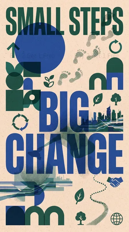 Modern Risograph Typography Posters