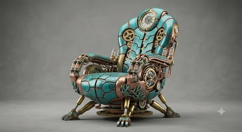 Surreal Biomechanical Steampunk Art