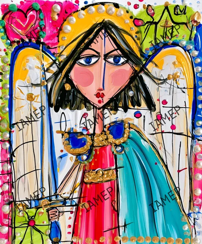 Colorful Sacred Folkpop Art