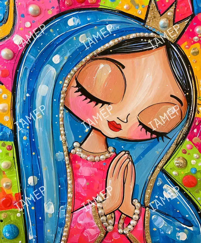 Colorful Sacred Folkpop Art