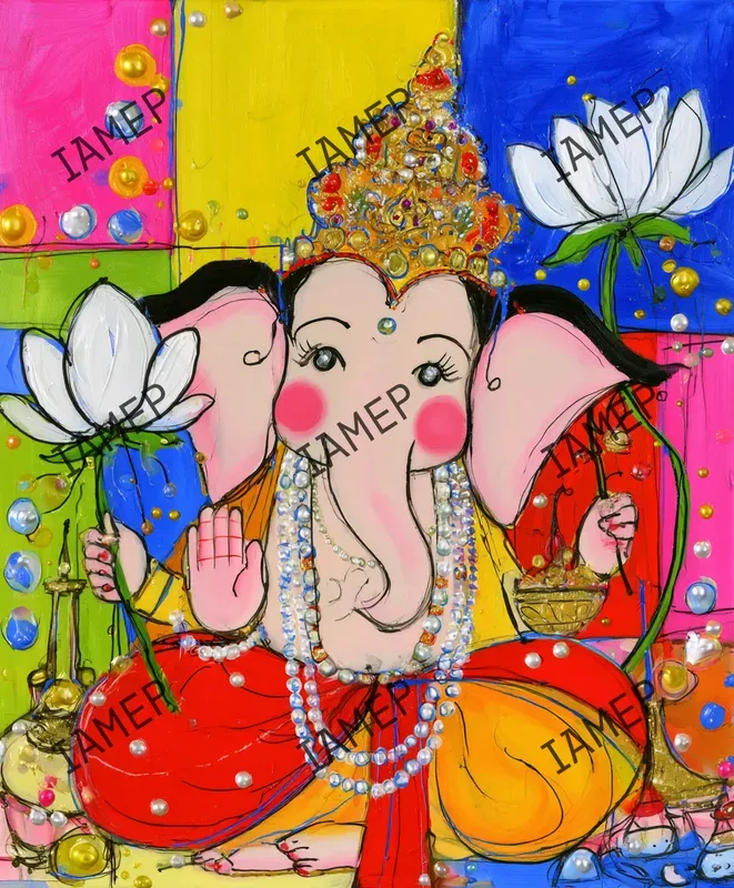 Colorful Sacred Folkpop Art
