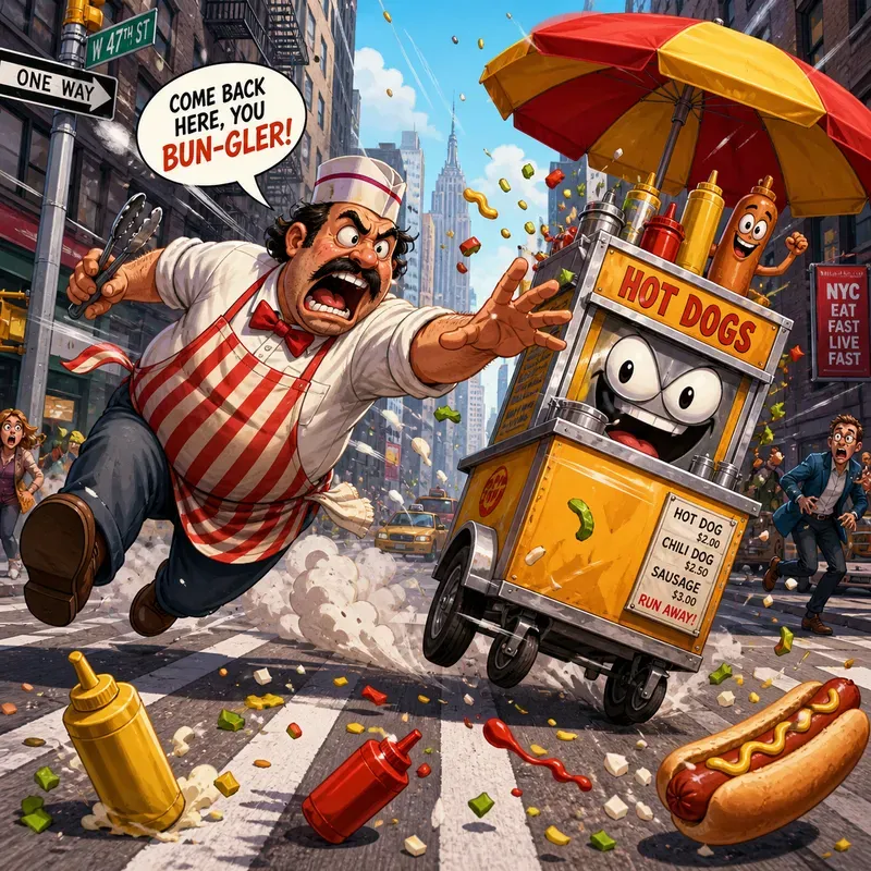 Highenergy Cartoon Chaos Food