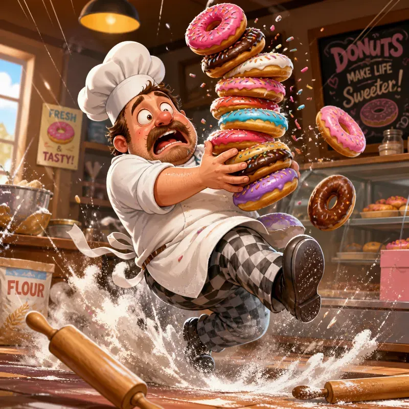 Highenergy Cartoon Chaos Food
