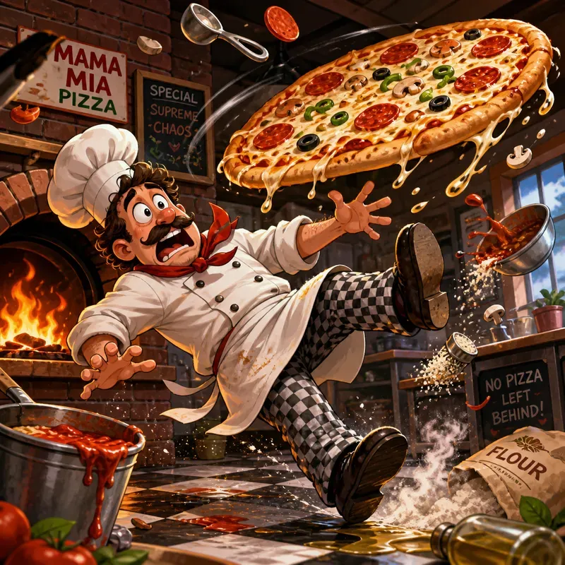 Highenergy Cartoon Chaos Food