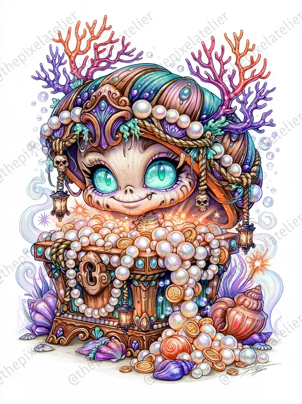 Spooky Ocean Pirate Cliparts