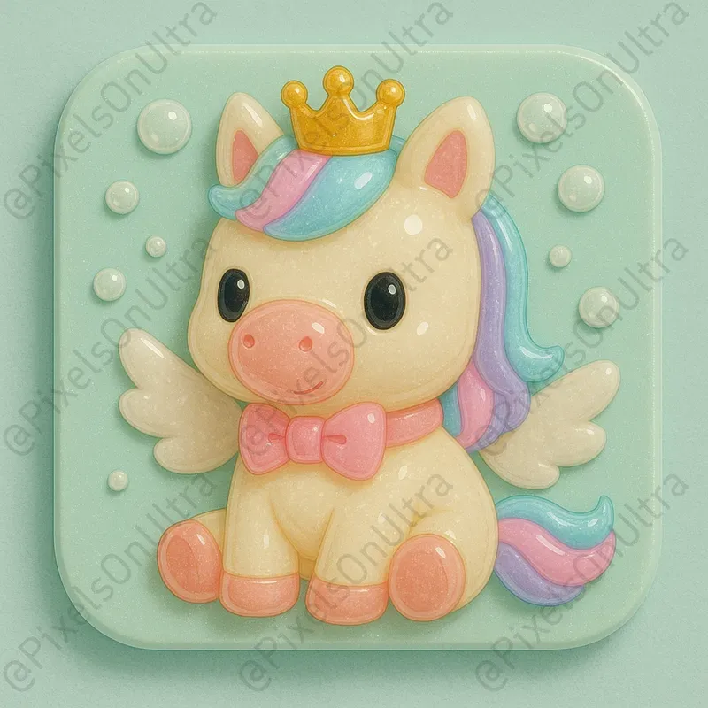 Chibi Glossy Thumbnail Toy Icons