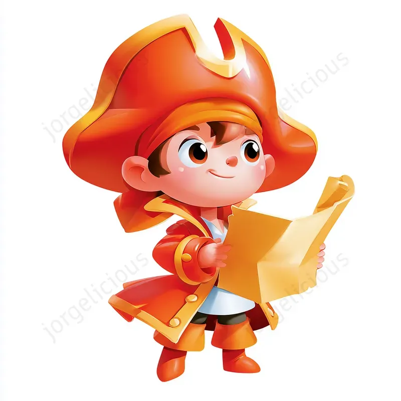 Cute Glossy Character Cliparts