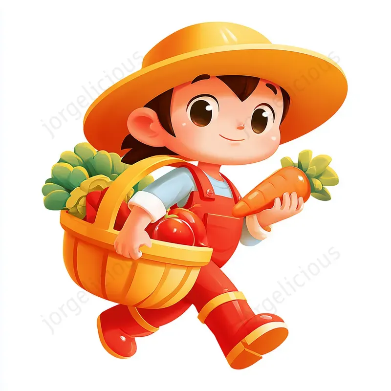 Cute Glossy Character Cliparts