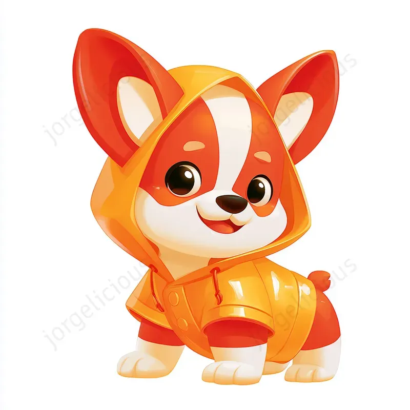 Cute Glossy Character Cliparts