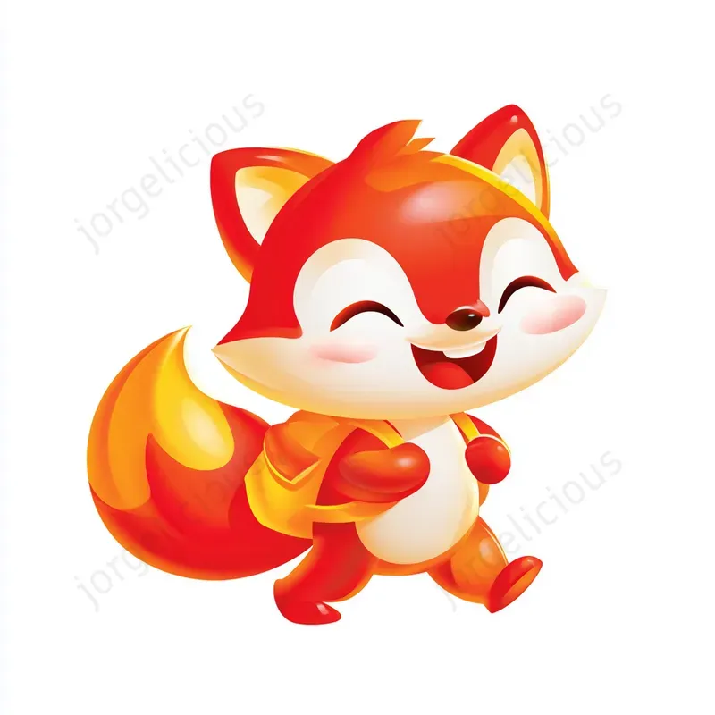 Cute Glossy Character Cliparts