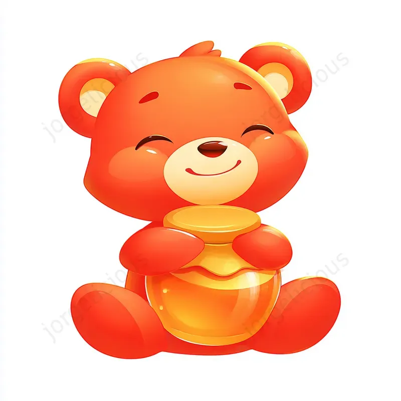 Cute Glossy Character Cliparts