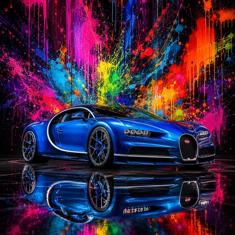 Luxury Cars Neon Art Collection Packs